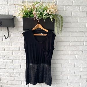 BCBG Black Sequin Mini Party Dress Size 2